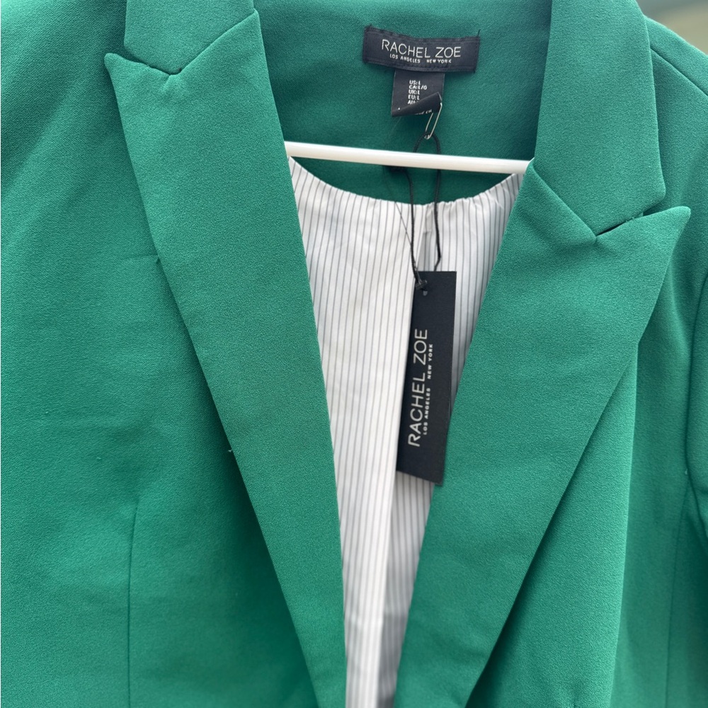Rachel Zoe Green Blazer Tailored Suit Jacket